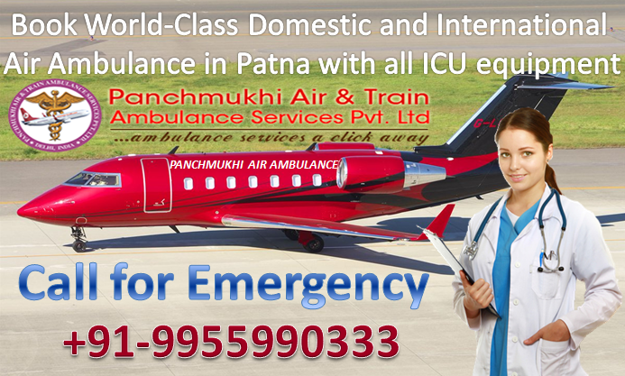 Book World-Class Domestic and International Air Ambulance in Delhi with all ICU equipment